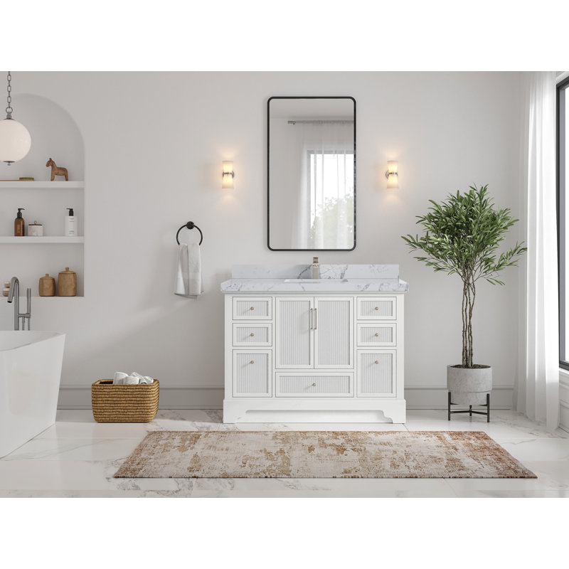 Alys 48'' Single Bathroom Vanity with Quartz Top