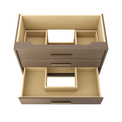 Rift White Oak Three-Drawer Single Bath Vanity