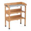 Table de rempotage pour l'extérieur 30,5 po x 14,6 po x 35,5 po - Établi en bois massif à 3 niveaux avec plateau en métal et crochets latéraux, pieds réglables pour le jardin, le garage, l'atelier, la salle de bricolage