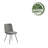 Caiddie Fabric Dining Chair with Steel Legs-1361883597