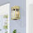 2 Light Antique Brass Medium Outdoor Wall Lantern With Clear Glass-110905421