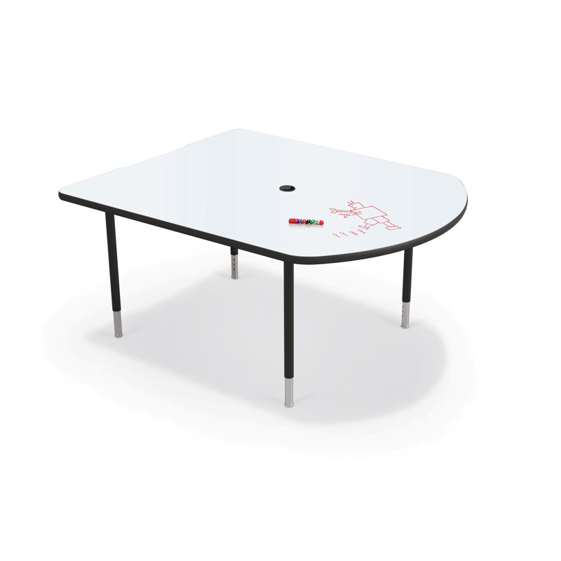 MooreCo Mediaspace Table, Black, Marker