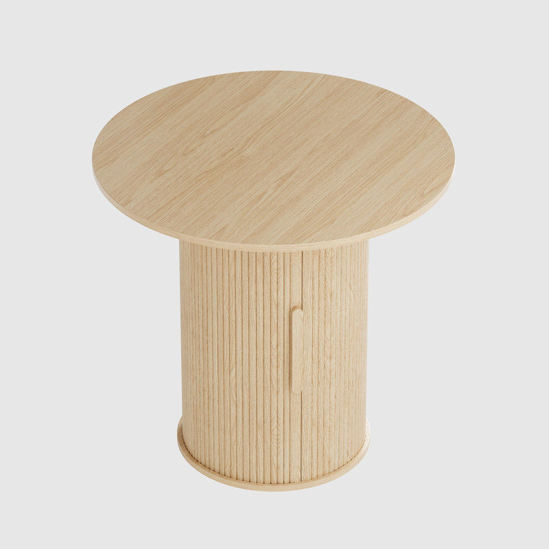 31.5'' Round Pedestal Dining Table, Natural