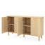 Buffet 59,74 "moderne en noyer avec rangement-1759673474