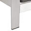 Aluminium kaki d'extérieur - Siège 26,75 po P 6,00 po Coussin de patio couleur 56,24 po Capacité de 600 lb