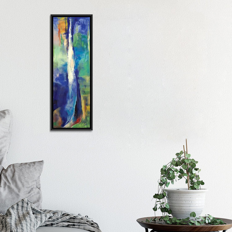 «Xanadu» par Michael Creese, reproduction sur toile tendue sur châssis, H 36 po x l 12 po x P 1,5 po, Toile avec cadre noir