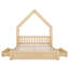 Lit plateforme avec toit de maison-133356448