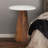 Aaleeyah Natural Wood Side Table