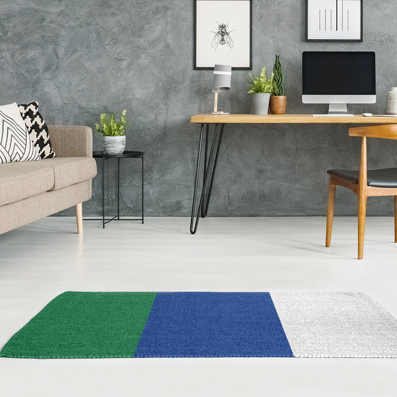 Striped Indoor Rug, Rectangle 2' x 3', No