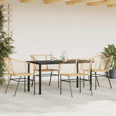 Rectangular 5 - Piece 4 - Person 160Cm L Outdoor Table Set