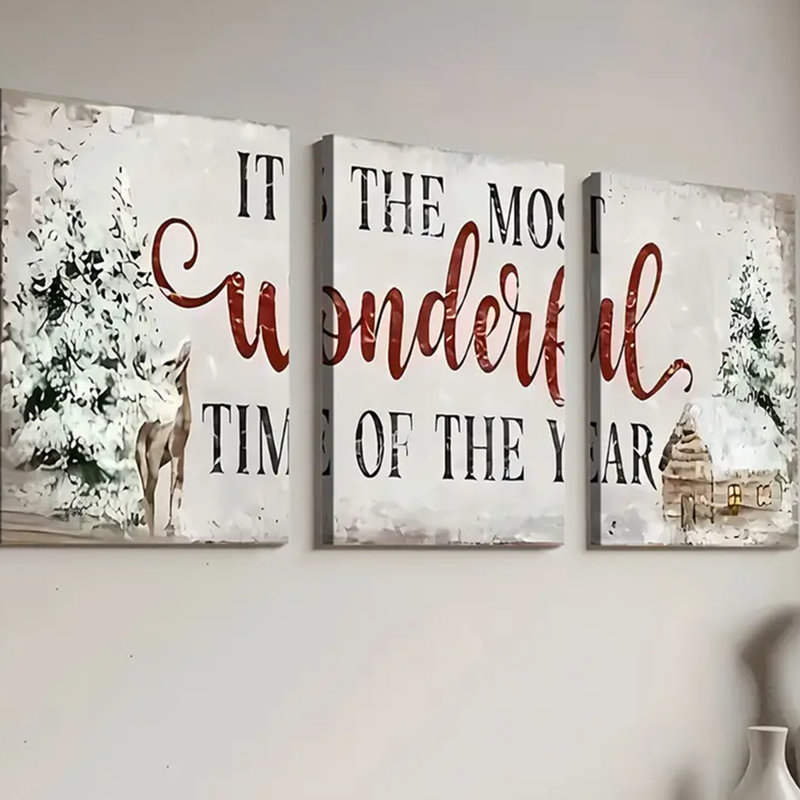 3 Piece Wrapped Canvas Wall Art
