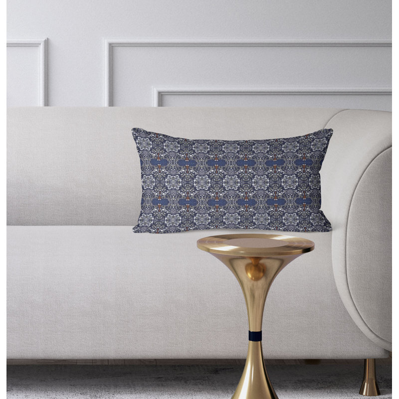 Coussin Shalimar, Bleu / blanc