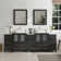 Melbourne 84'' Double Bathroom Vanity with Engineered Marble Top with Mirror