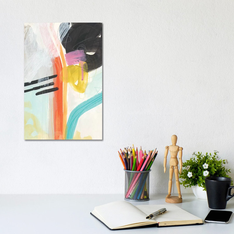 Rhythm Variations I by June Erica Vess - Wrapped Canvas Painting, 20.32 cm H x 30.48 cm W
