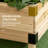 2 Tier Wooden Elevated Planter Box, Raised Garden Bed With Trellis For Veggies, 55" H X 25.5" W, Natural Trellis, D 42.5" Wood