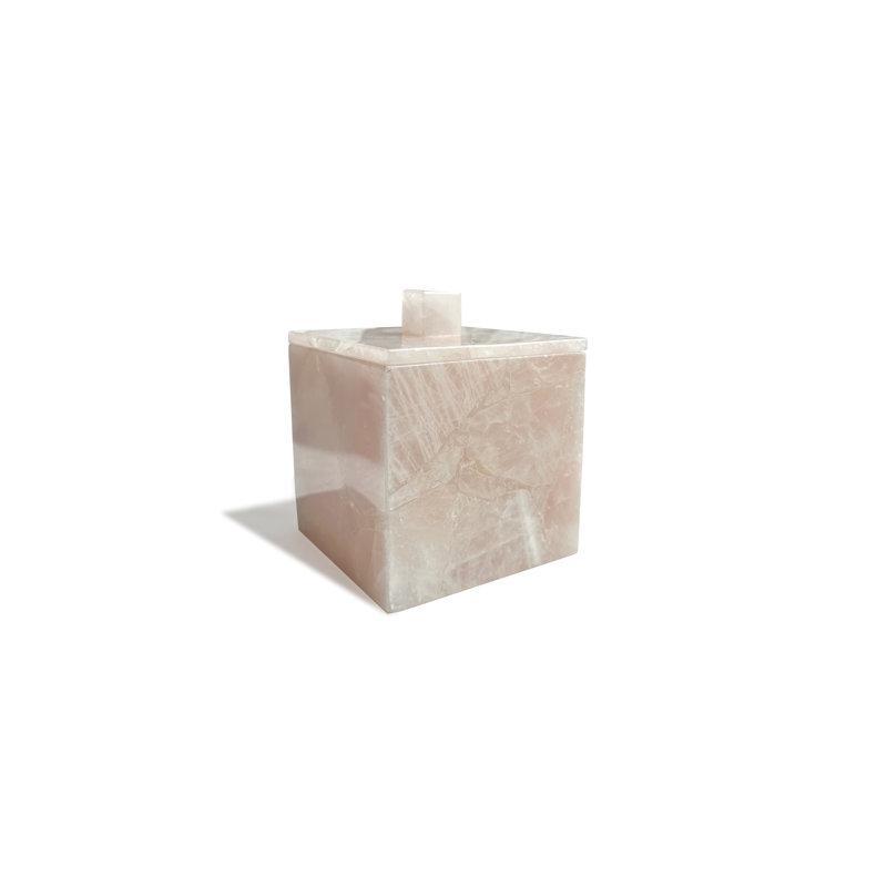 Premium Rose Quartz Container / Canister
