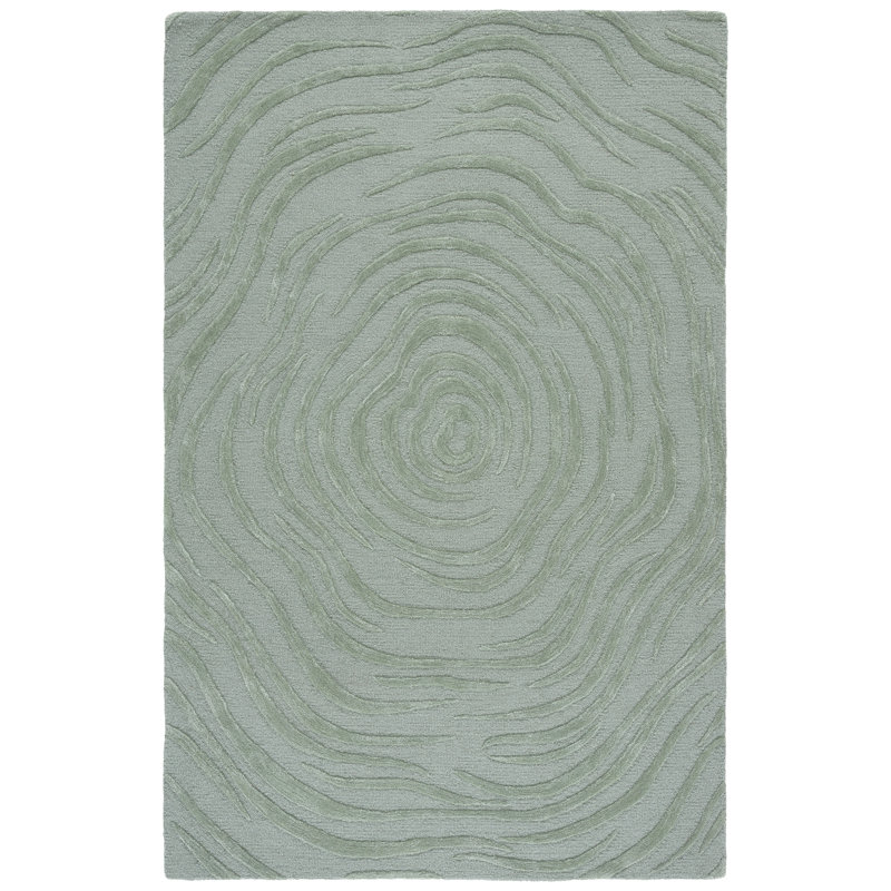 Laine touffetée à la main Glamour Viscose Tapis d'intérieur en coton, Rectangle 4pi x 6 pi