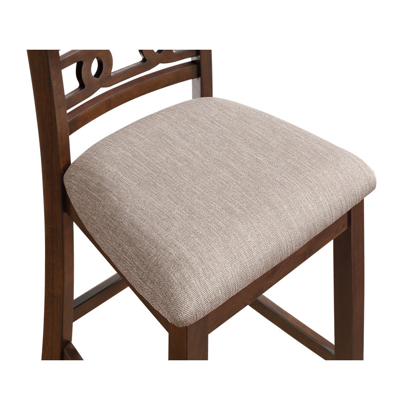 Ziemer 2 - Person Solid Wood Top Four Leg Dining Set, Cherry Brown