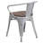 Kester 4 Pk. Metal Chair with Wood Seat and Arms-1117605089