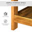 Inwood Rectangular Acacia Outdoor Coffee Table , 90cm cm W 45cm cm D