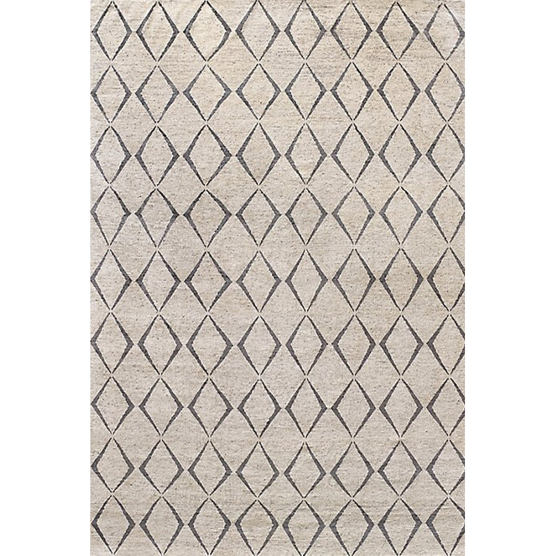 Tapis beige à motif géométrique Bayne, Rectangle 3 pi x 5 pi