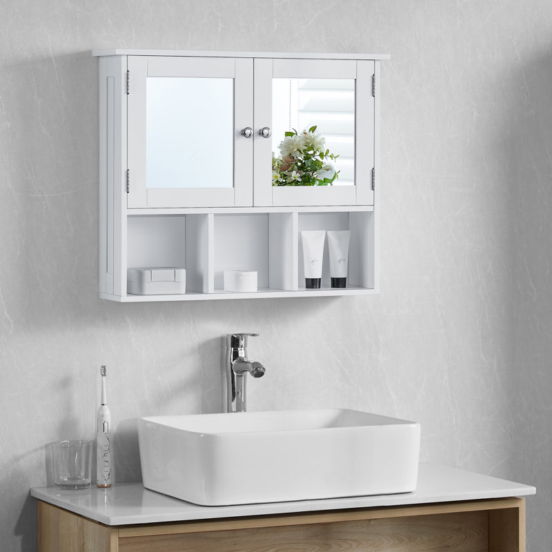 Milano 600mm x 500mm Surface Mount Mirror Cabinet