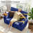 46'' Folding Pull Out Sleeper Sofa,Small Convertible Sofa Bed with Side Table & Side USB Port-96889446