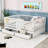 Wood 2 Drawers Floor Bed with Guardrails-93548606-93548602