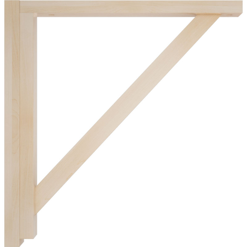 Support de tablette Traditional, Érable, H 14,25 po x l 2,5 po x P 14,75 po