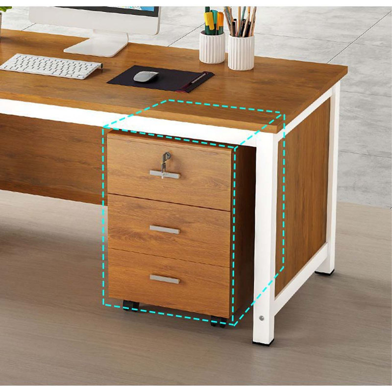 Metal Base Computer Desk