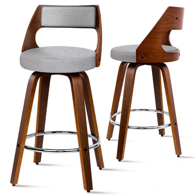 Wisby Swivel Yes Upholstered Bar Stool