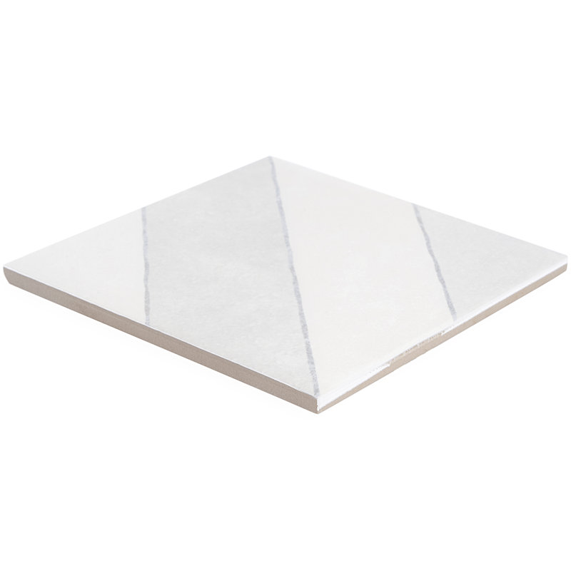 Ava Diagonal 9" x 9" Porcelain Tile (10.76 sq. ft./ Case), Gray