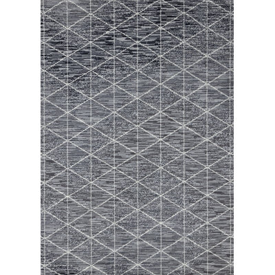 Bratu Geometric Gray/White Rug
