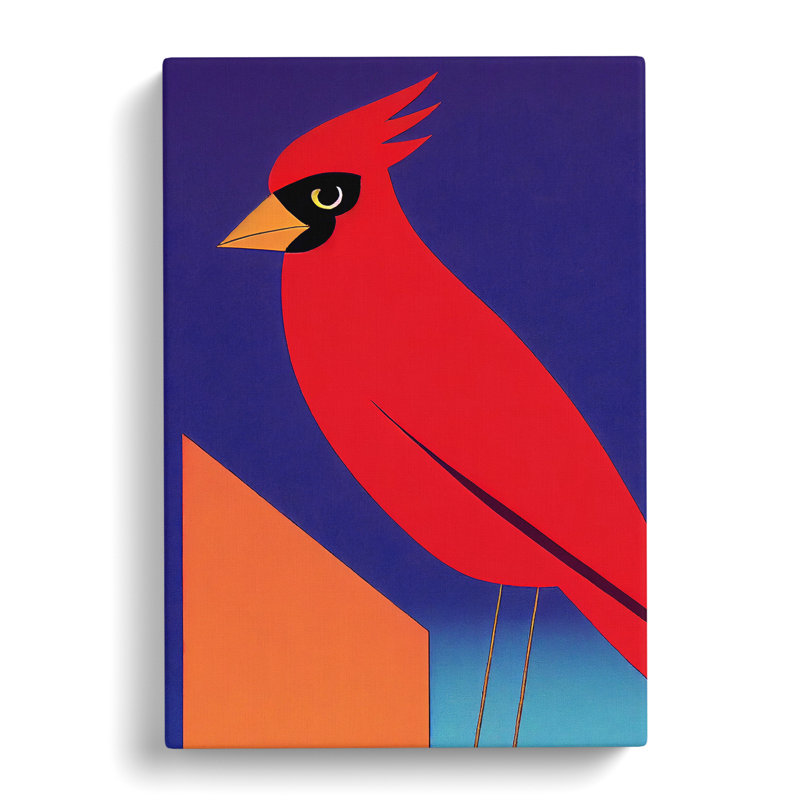 Cardinal Bird Vol.1 - Wrapped Canvas, 50cm H x 35cm W x 3cm D