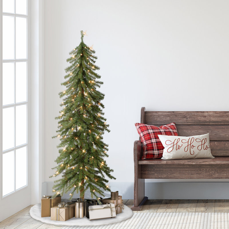 Arbre de Noël vert avec lumières, H 5 pi