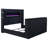 Contemporary Wingback Bed with Motorized TV Lift and Flame Visualizer