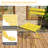 Bistro Table And Chairs Set Of 2, 3 Piece Outdoor/Indoor Folding Patio Bistro Sets, 2 Chair Patio Furniture Set With Table, Premium Frame Foldable Coffee Tables For Balcony, Yard, Garden, Yellow-537361007