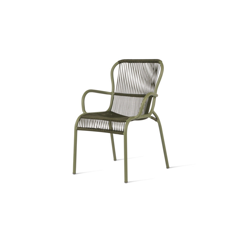 Loop Outdoor Dining Armchair, Moss