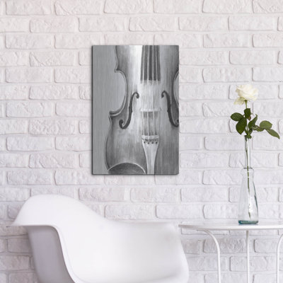 «Stringed Instrument Study I» par Ethan Harper, art mural en métal