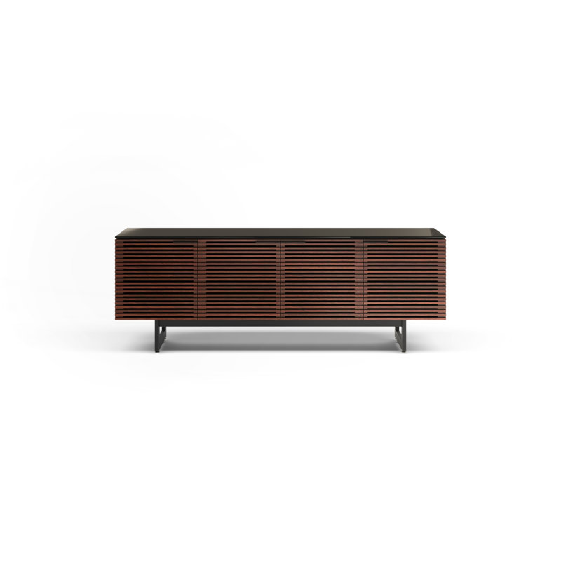 Corridor Media Console, Chocolate Stained Walnut