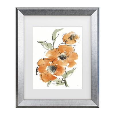 Œuvre encadrée «ologic coquelicot I »
