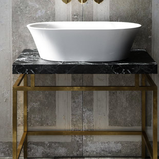 CasaDiVanna Fiori 640mm L x 400mm W Marble Oval Sink