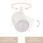 East Amp Home Amped Collection 10W 808 lumens réglable Monopoint 5-CCT sélectionnable avec auvent pour boîte de jonction en blanc-117703542