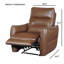 Fauteuil inclinable électrique contemporain brun caramel-617575157
