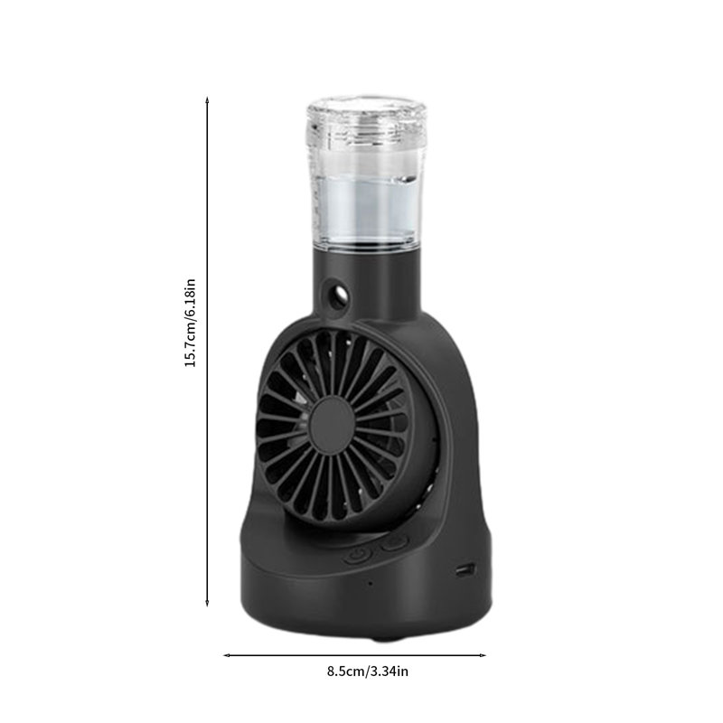 Ventilateur portatif / à main kbndieu, Noir