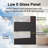 Entry Front Exterior Fiberglass Door 72" x 80"(2 * 36" x 80") Painted Black 5-Lite Frosted Glass French Door With Jamb,Classic Design & Modern Style & Long-Lasting Use, Left-Hand Inswing (Not Included Hardware Kit)-136160779