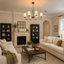 Lustre traditionnel 37 po avec abat-jour empire