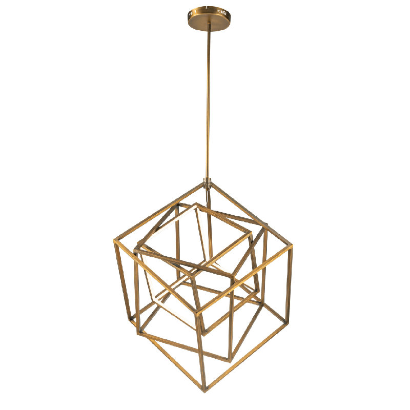 Axis Bronze Modern Geometric LED Pendant