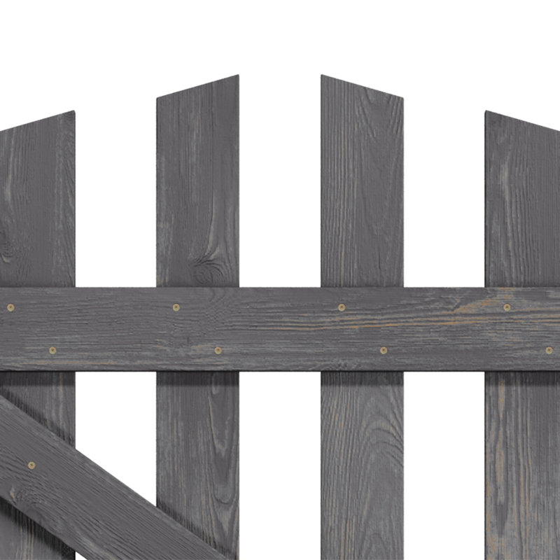 Wood Gate, Grey, 90cm H x 76cm W x 3cm D
