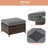 Etna 5 Piece Wicker Sofa Seating Group with Cushions and Swivel Chairs-116208394-116208389